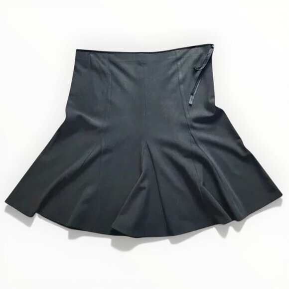 Copper Key A-Line Godet Skirt Women’s Size 13 Black Knee Length - Picture 5 of 5